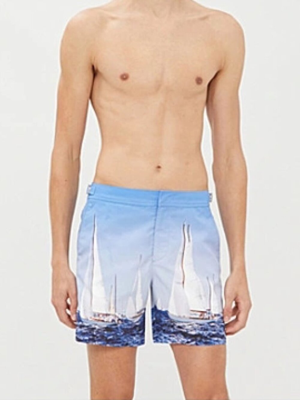 NWOT Orlebar Brown ‘Full Sail Ahead’ Bulldog Swim Trunk